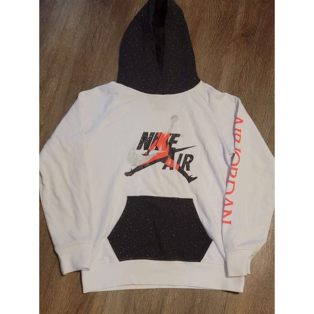 Nike Air Jordan Hoodie Pullover Graphic Print Long Sleeve Youth‎ Size
